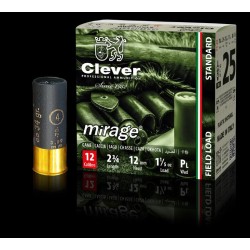 CLEVER MIRAGE  12 კალიბრის 34 გრამიანი სანადირო იარაღის ვაზნა 