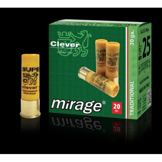 CLEVER MIRAGE 20 კალიბრი 28 გრამიანი იარაღის სანადირო ვაზნა 