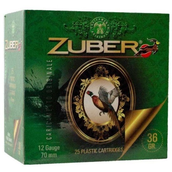 ZUBER 12 კალიბრის 36 გრამიანი  იარაღის ვაზნა