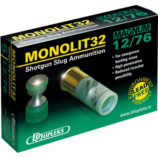 MONOLIT 12 კალ 32 გრ სანადირო ჟაკანი 12/76