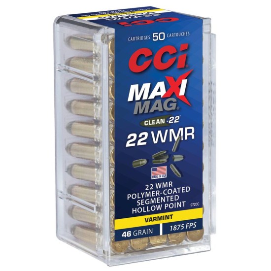 CCI  22WMR  40GREIN  სანადირო იარაღის ვაზნა 