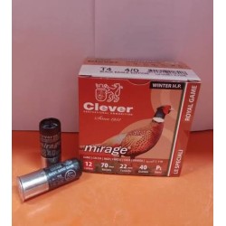 CLEVER MIRAGE 40 G 12 კალიბრის სანადირო ვაზნები