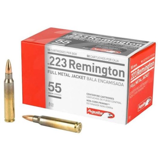 223 REMINGTON AGUILA 55 grein სანადირო იარაღის ვაზნა 