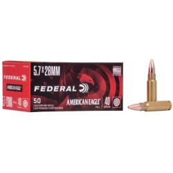 FEDERAL 5.7X28mm 40 grein სანადირო იარაღის ვაზნა