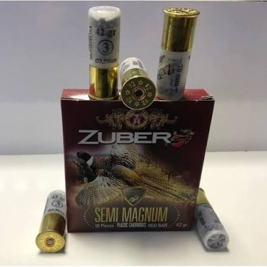 ZUBER  12 კალ 42გრ სანადირო ვაზნა