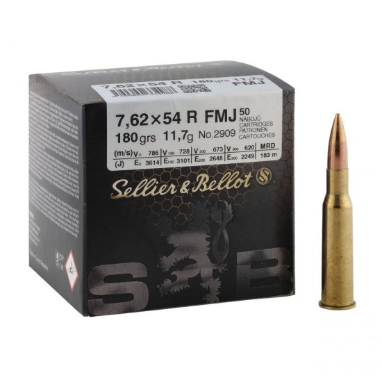   SELLIER &BELLOT  7,62x54 FMJ